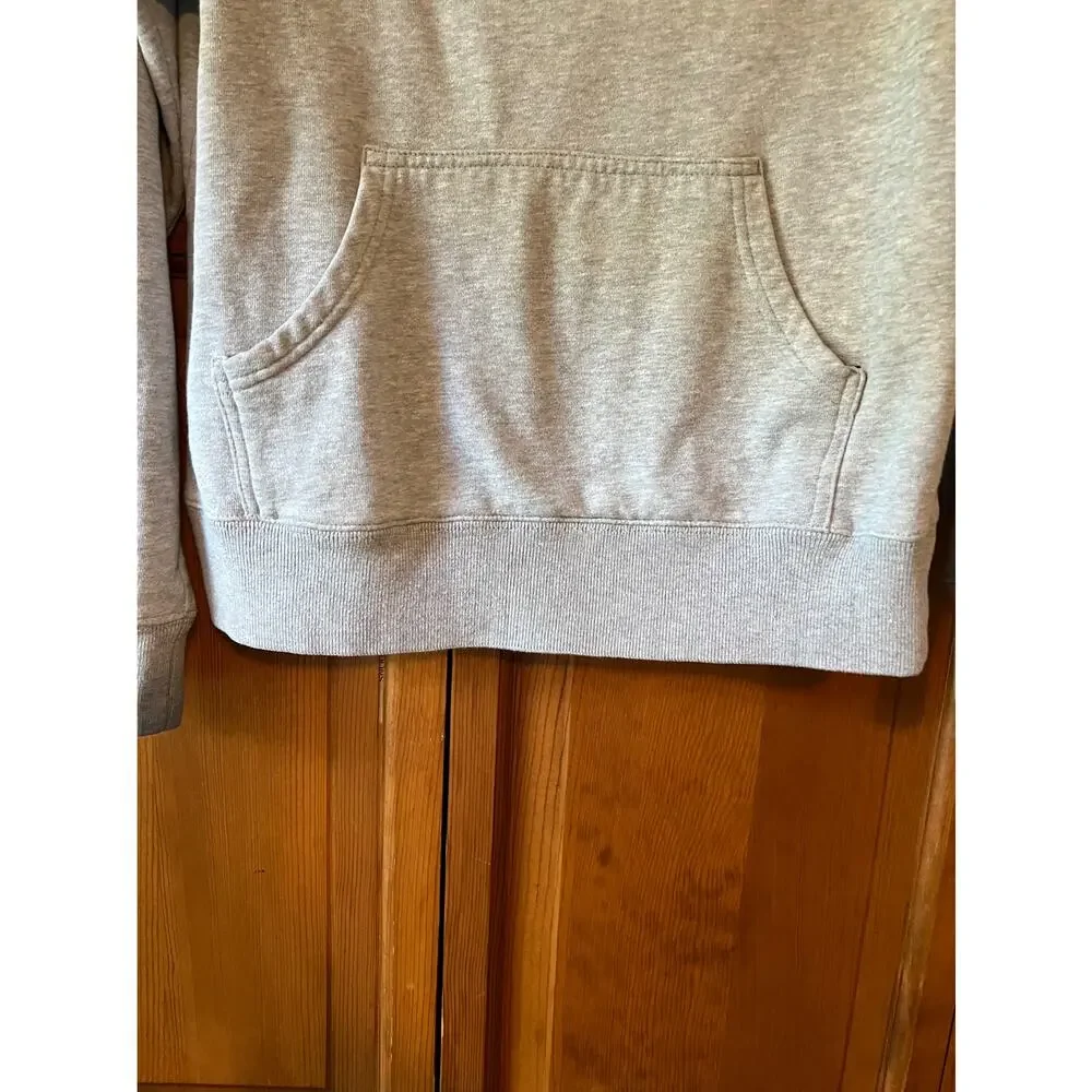 The Black Dog Women's Classic Pullover Hoodie Long Sleeve Heather Gray Size XS